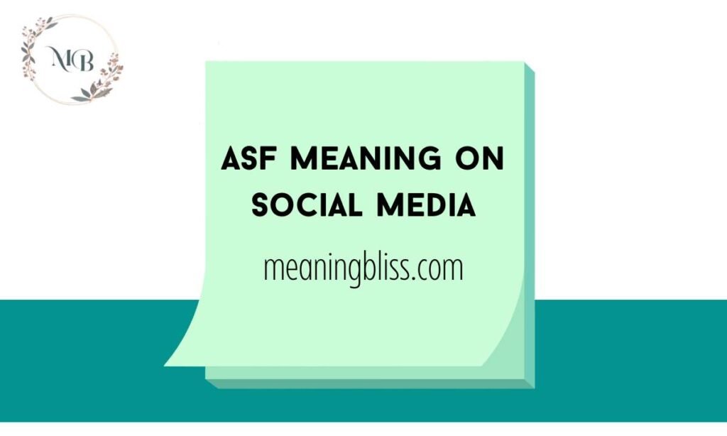 ASF Meaning on Social Media