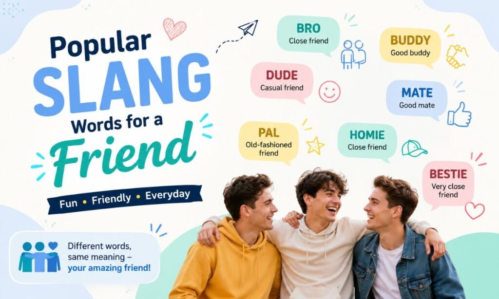 Popular Slang Words for a Friend