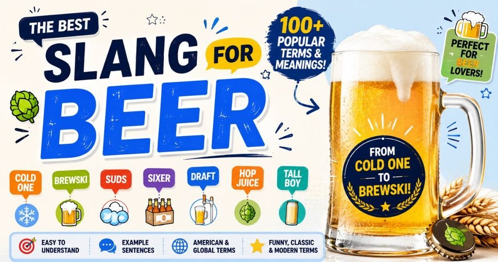 Slang for Beer