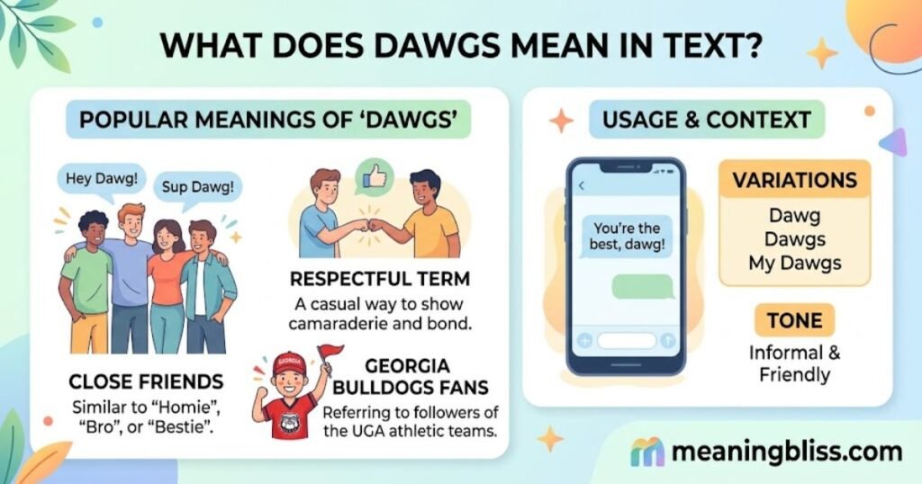 what does Dawgs Mean in Text