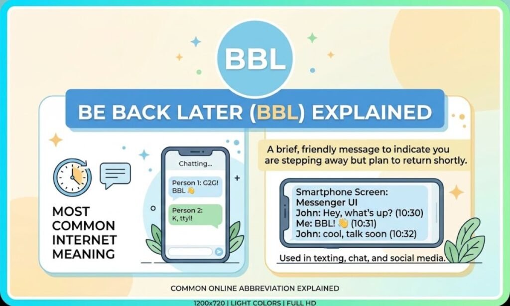 BBL Meaning Be Back Later Explained