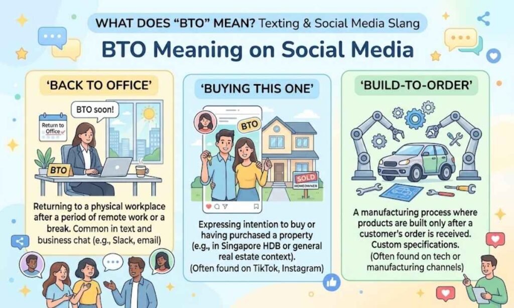 BTO Meaning on Social Media