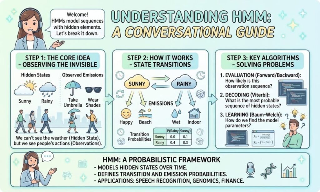 How to Understand HMM Based on the Conversation