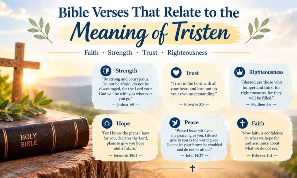 Bible Verses That Relate to the Meaning of Tristen