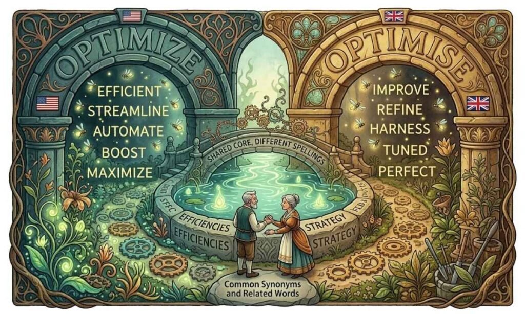 Common Words Related to Optimize and Optimise