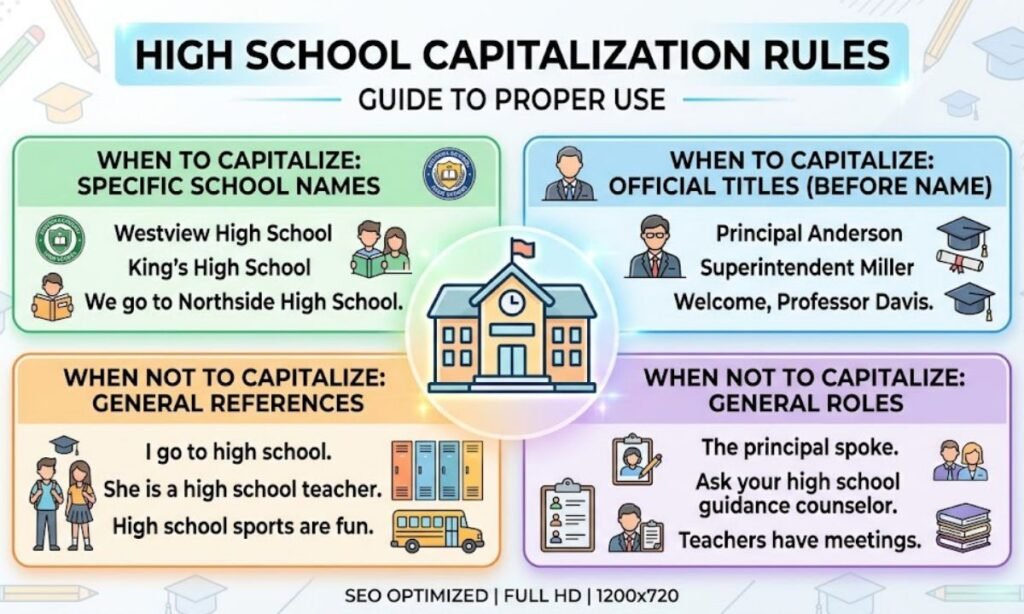 High School Capitalization Rules