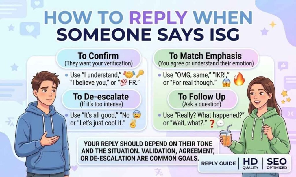 How to Reply When Someone Says ISG