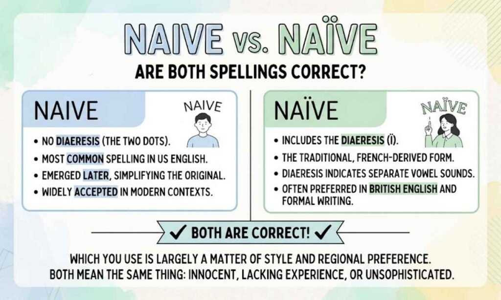 Naive vs. Naïve Are Both Spellings Correct