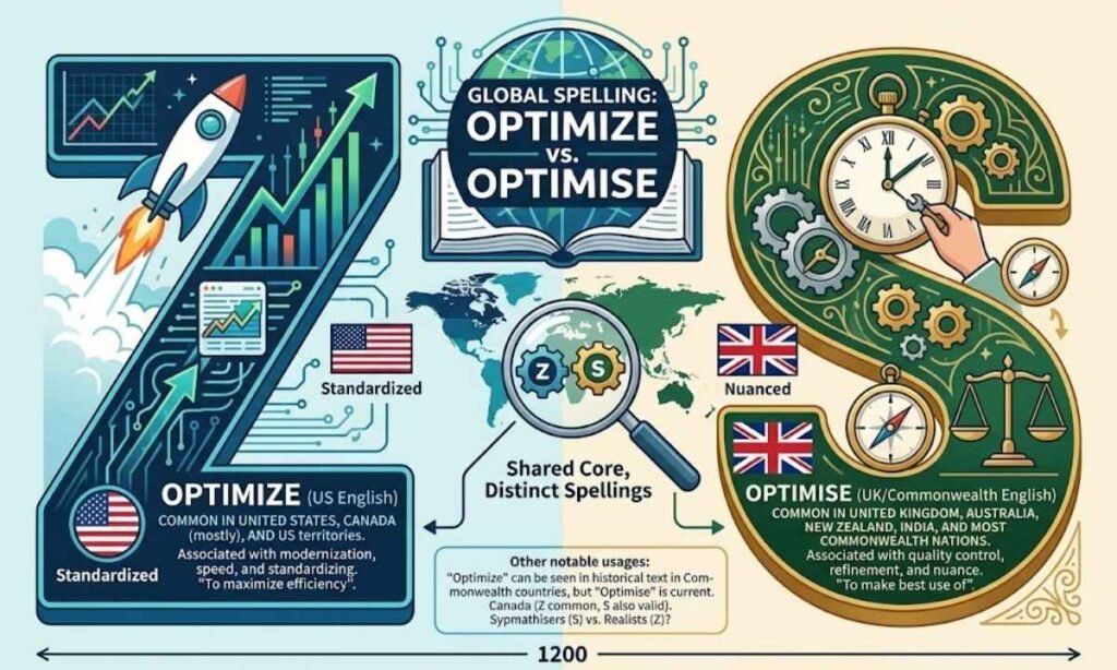 Optimize or Optimise in Different English Speaking Countries (1)