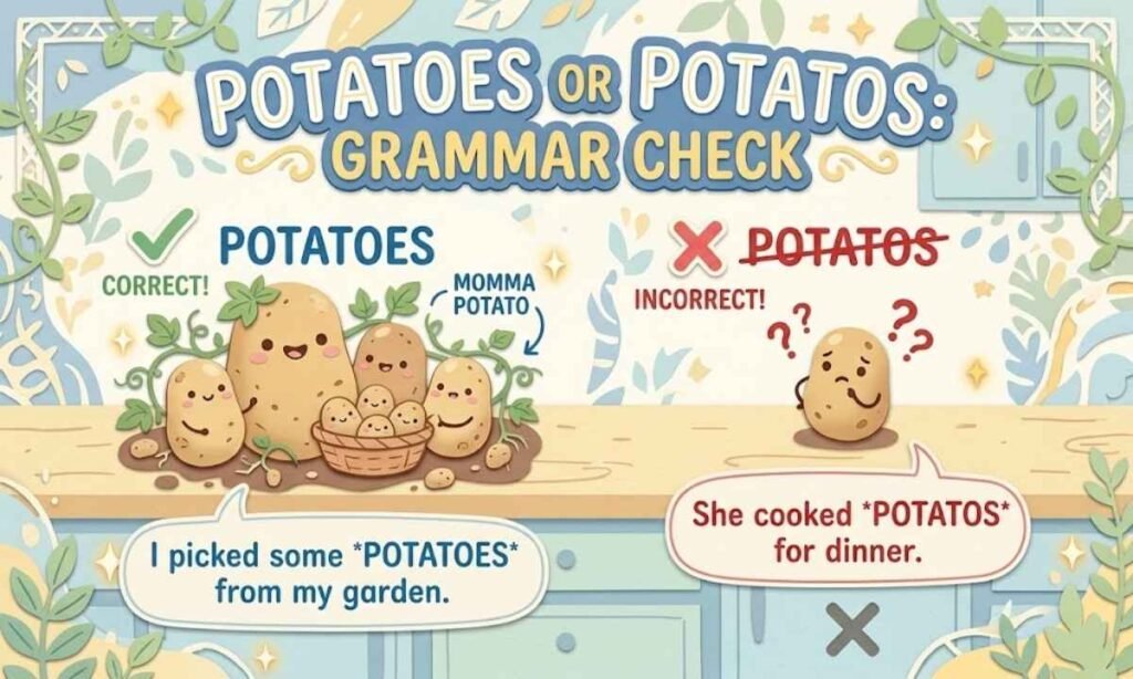 Potatoes or Potatos in a Sentence