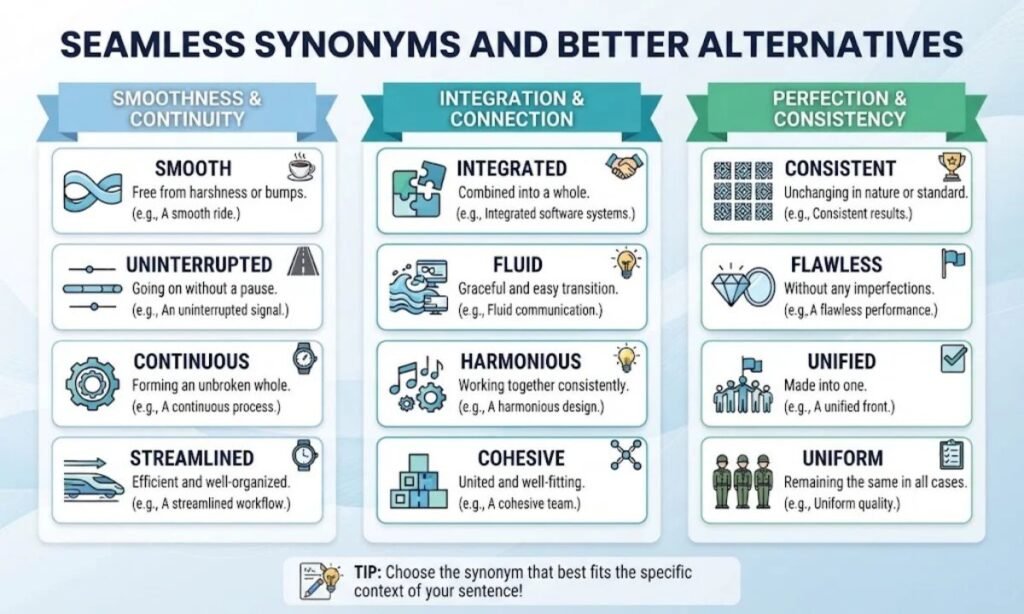 Seamless Synonyms and Better Alternatives