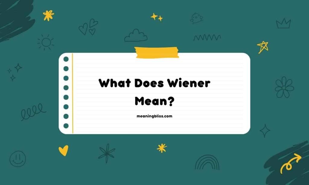 What Does Wiener Mean
