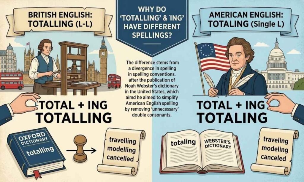Why Do Totalling and Totaling Have Different Spellings