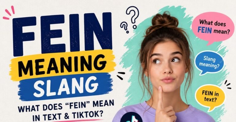 Fein Meaning Slang