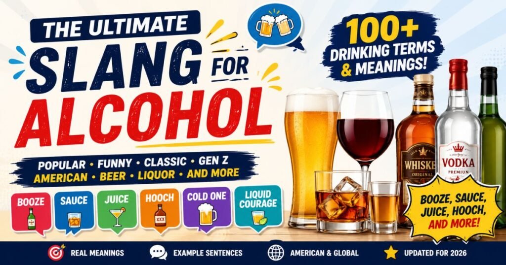 Slang for Alcohol