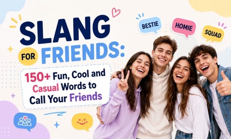 Slang for Friends