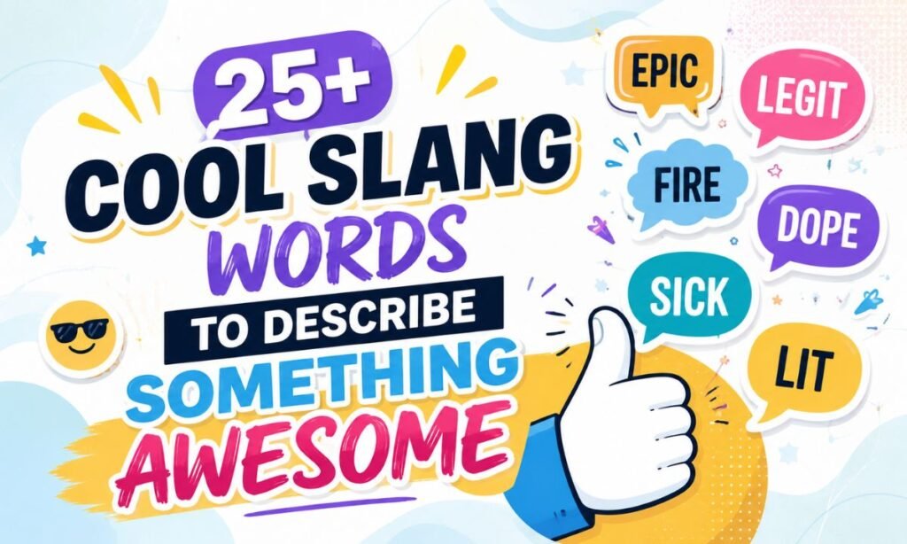 Cool Slang Words to Describe Something Awesome