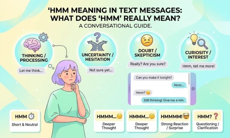 HMM Meaning in Text Messages