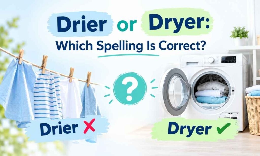 Drier or Dryer