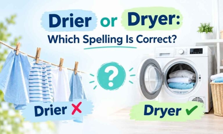 Drier or Dryer